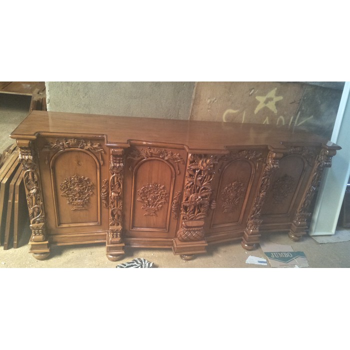 Bufet tv ukir jati shima