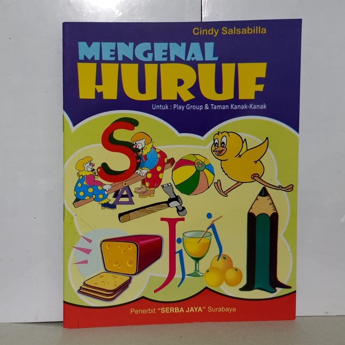 Buku Anak Mengenal Huruf 1 untuk PG TK Serba Jaya