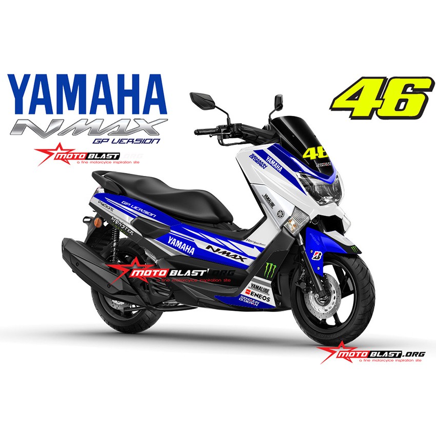 Decal Stiker Yamaha NMAX WHITE GP2