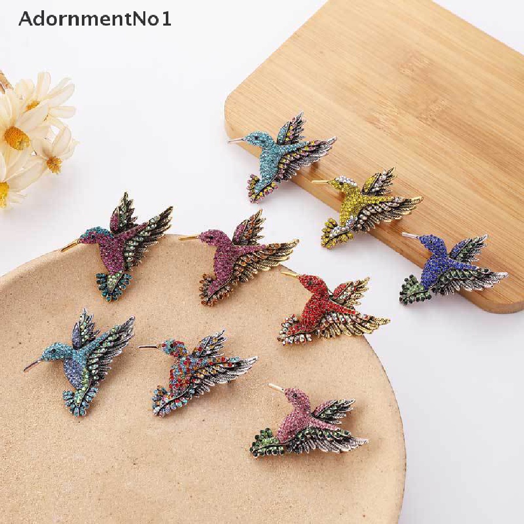 [AdornmentNo1] Rhinestone Hummingbird Brooches for Women Cute Bird Style Jewelry Brooch Pin [new]