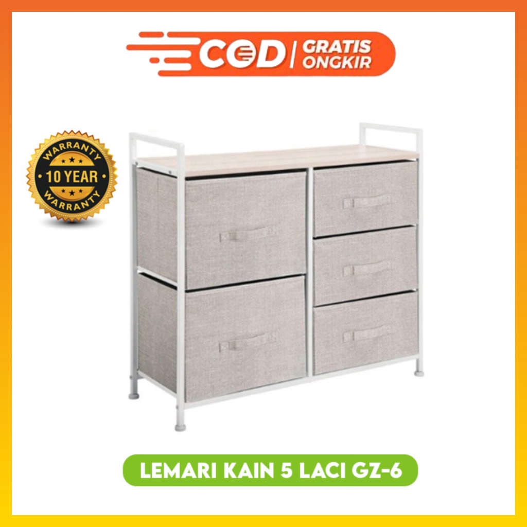 Berkualitas Tinggi Lemari 5 Laci Lemari sisi ranjang Lemari Kain Linen murah Lemari TV GZ-6 WHFURNITURE