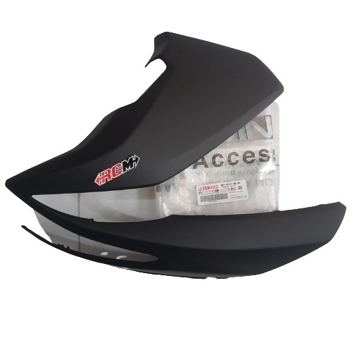 SAYAP COVER BODI BODY COWLING MBL AEROX COVER LAMPU DEPAN AEROX 155 WARNA HITAM BLACK DOF DOFE DOPE DOFFE KANAN ORI ORIGINAL YAMAHA YGP B65F837700P8