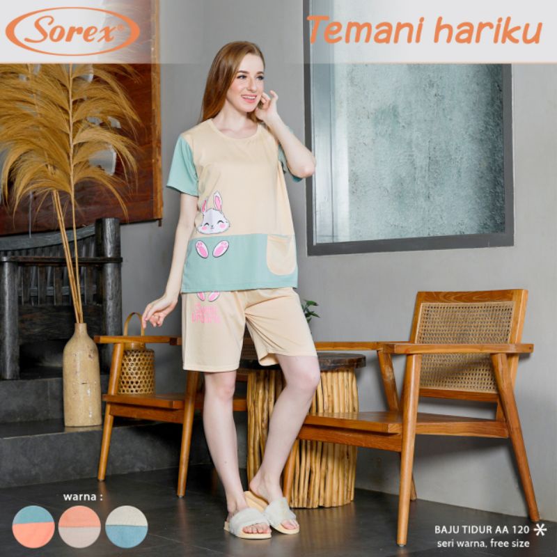 stelan set baju tidur sorex AA 120 126 118piyama baju santai harian