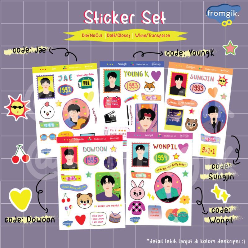 

DAY6 Sticker Set