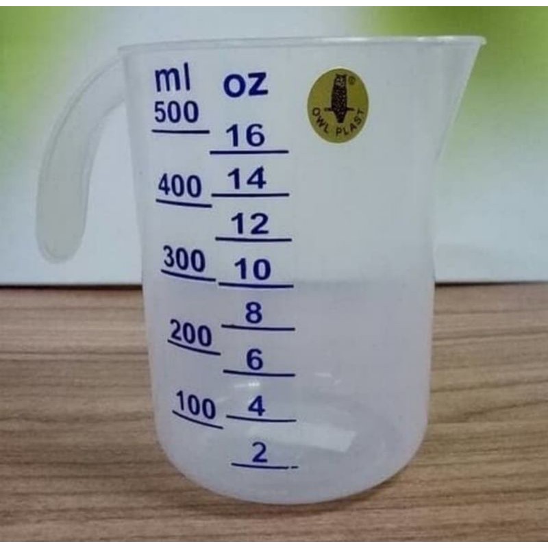 Gelas Takar Ukur Plastik 500ml Takaran Kue Cake Masak Measuring Cup