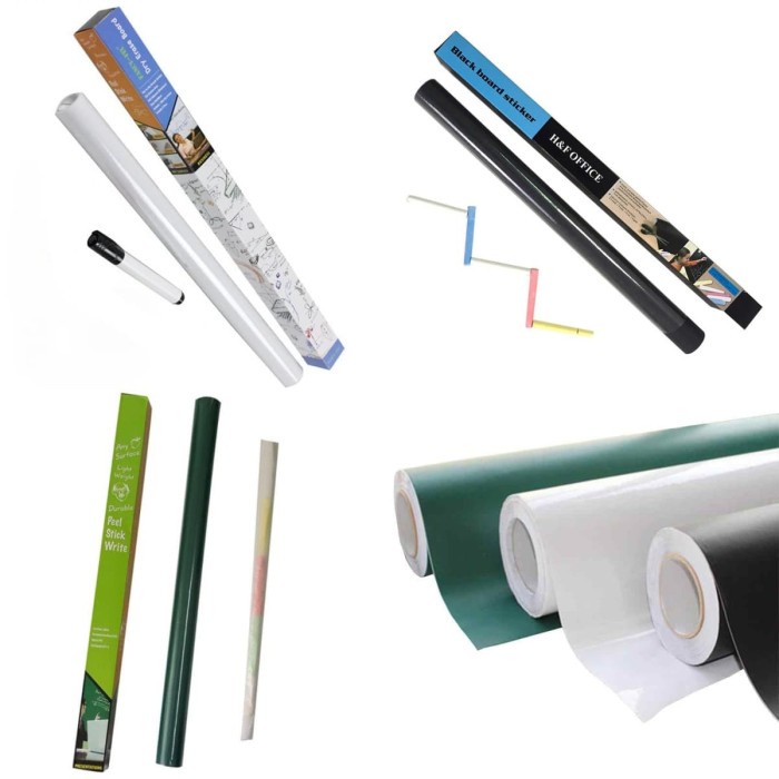 

TULIS-ALAT- STIKER PAPAN TULIS / BLACKBOARD & WHITEBOARD WALL STICKER REMOVABLE - HITAM -ALAT-TULIS.