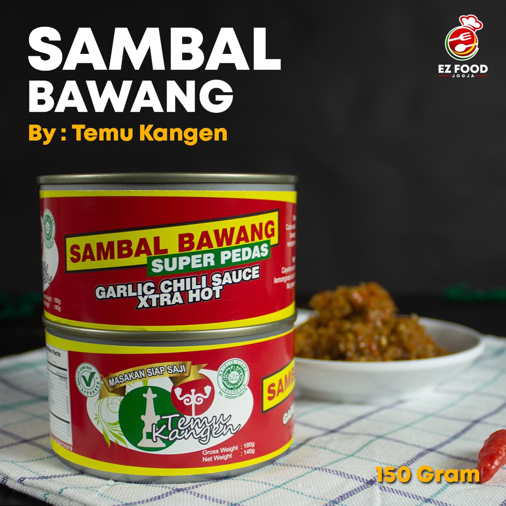 Jual Sambal Bawang Temu Kangen Makanan Kaleng Ez Food Jogja Shopee