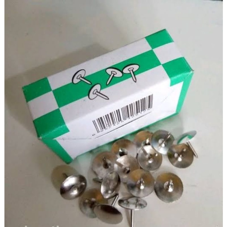 

Paku Payung V-Tro Push Pin Thumb Tacks ( 1 box kecil )