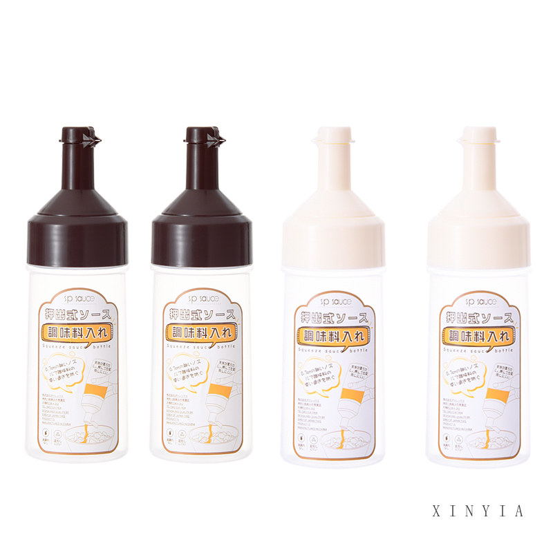 Ready Stock Botol Saus / Cuka / Minyak Model Remas Bahan Plastik Anti Bocor / Debu Untuk Dapur