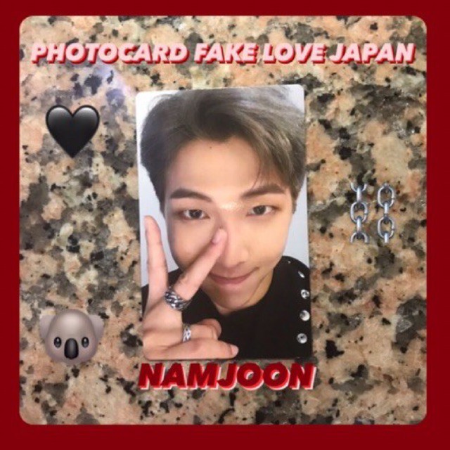 PHOTOCARD FAKE LOVE JAPAN [RM/NAMJOON]