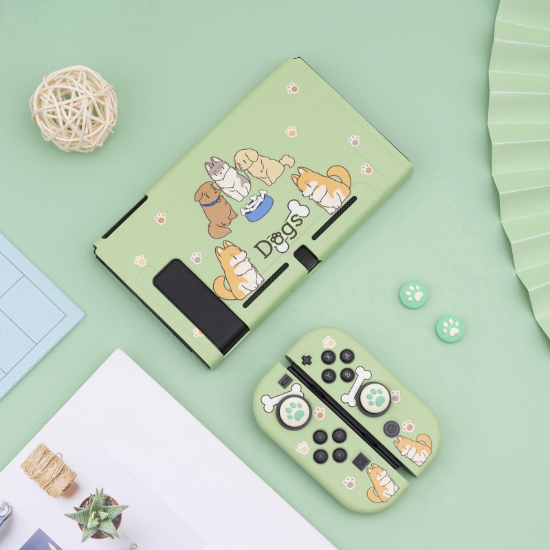 Casing Pelindung Bahan Tpu Motif Kartun Hewan Warna-Warni Untuk Nintendo Switch