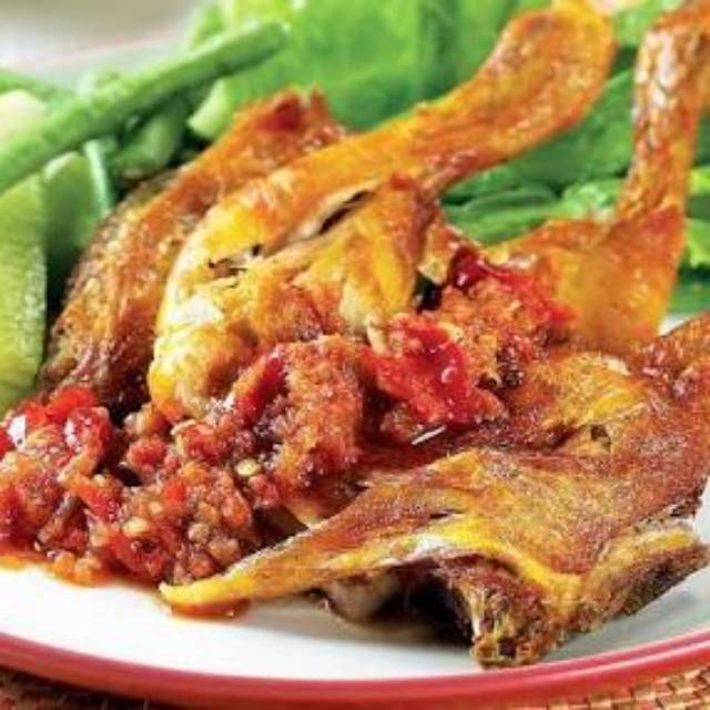 

Ayam penyet paket