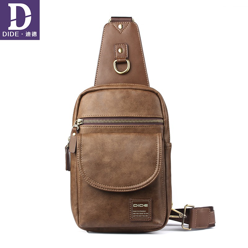 TAS SELEMPANG PRIA KULIT / TAS SLEMPANG / TAS DADA / TAS DIDE FASHION SLING BAG - DIDE-JG830