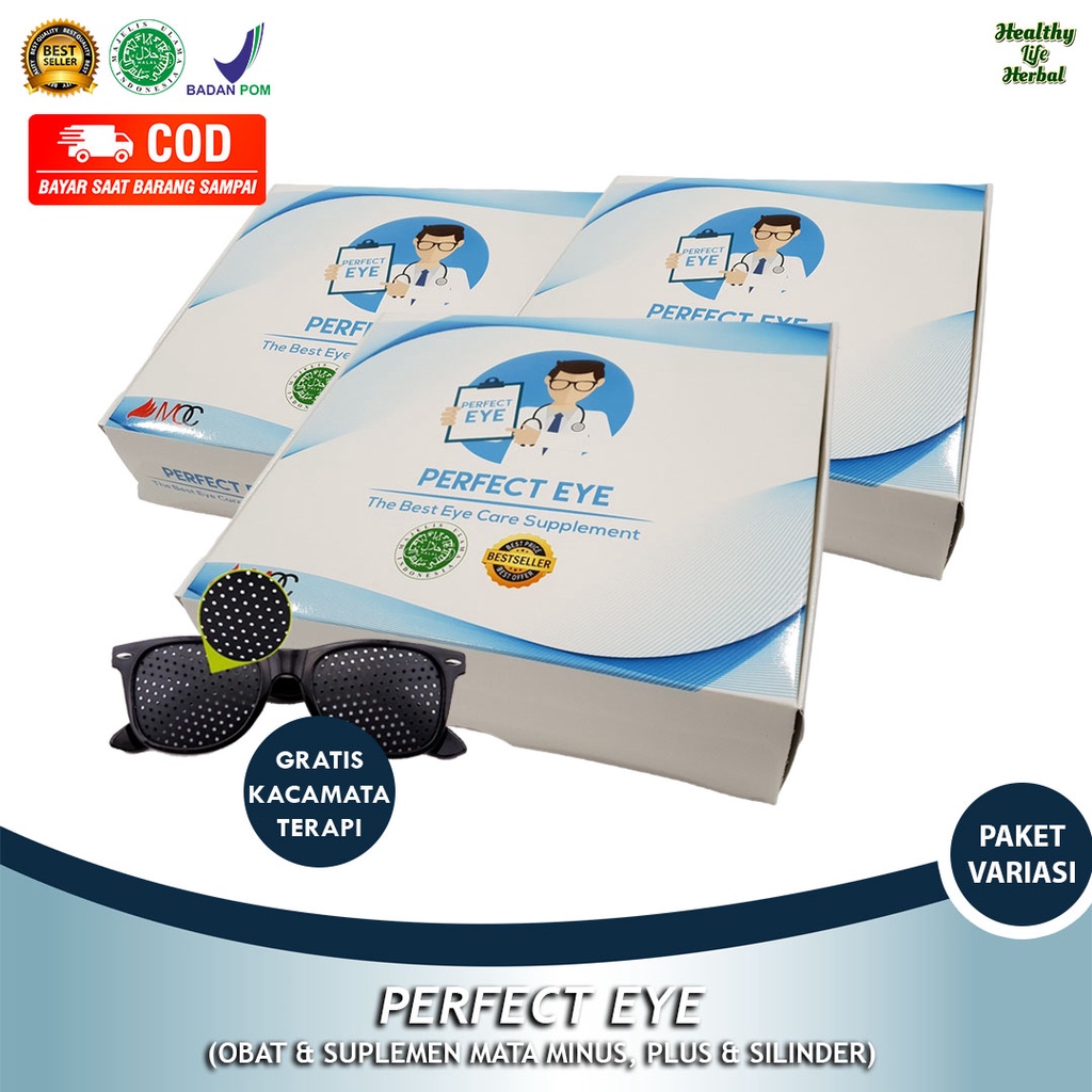 Original (BISA COD)Perfect Eye ORIGINAL - Suplemen Mata Minus, Plus, Silinder - OBAT MATA MINUS