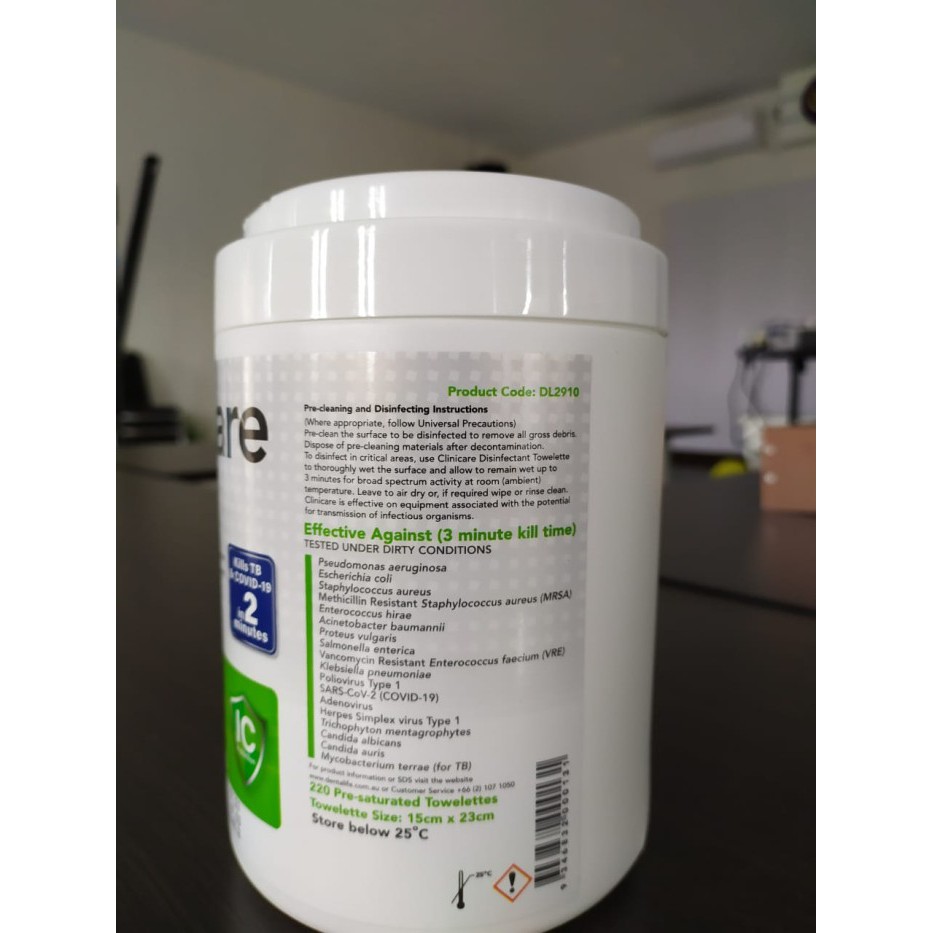 Promo Terbatas - Clinicare Desinfectant Wipes - Tisu Basah Desinfectan Anti Corona