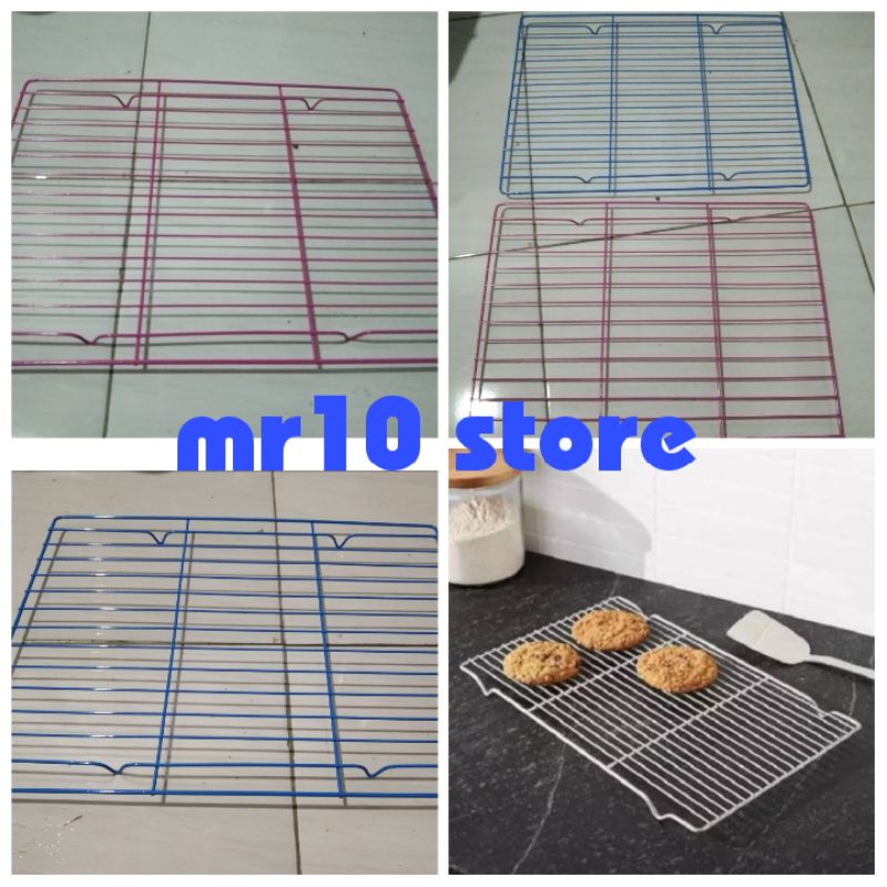 cooling rak kue berbagai macam warna ukuran 40x30 cm/cooling rack kue