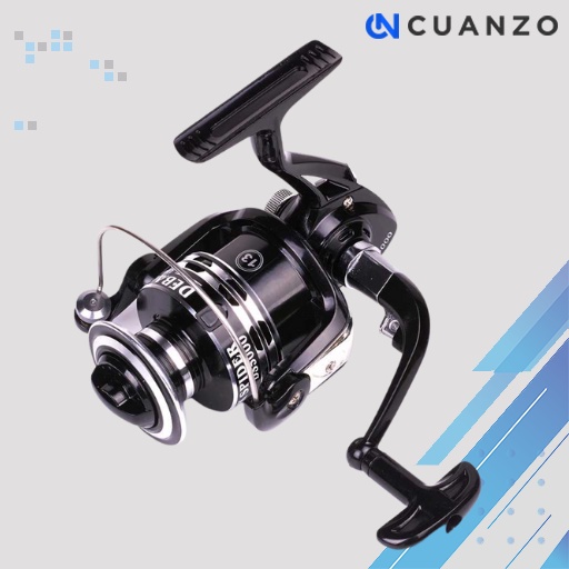 Dark Spider DS2000 Spinning Reel Pancing 5.2:1 12+1 Ball Bearing / Alat Gulungan Pancing Tegek Besi / Klintingan Pancing Penggulung Senar Pancing / Katrol Pancing Murah Kuat / Riil Reel Pancing Casting Full Besi Power Handle Laut Kuat 30Kg Mini Original