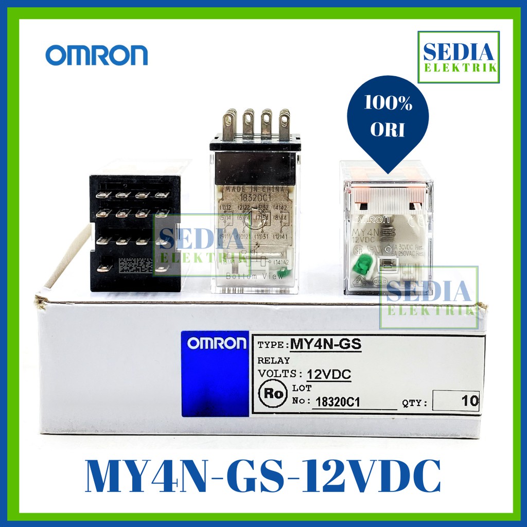 Relay Omron MY4N-GS-12VDC MY4N GS 12VDC