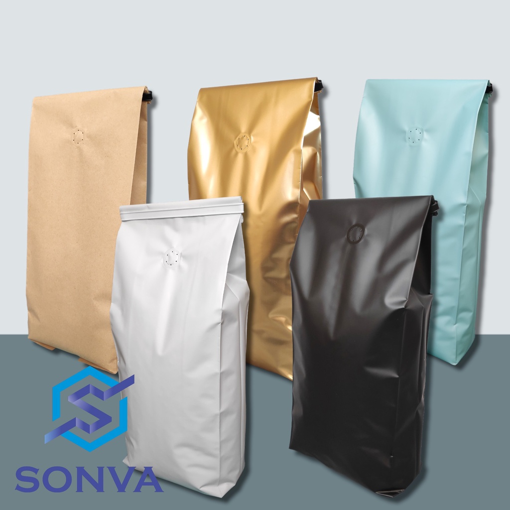 KEMASAN GUSSET CENTERSEAL 1000 GR | KEMASAN COFFEE GUSSET 1 KG | KEMASAN KOPI BEST SELLER