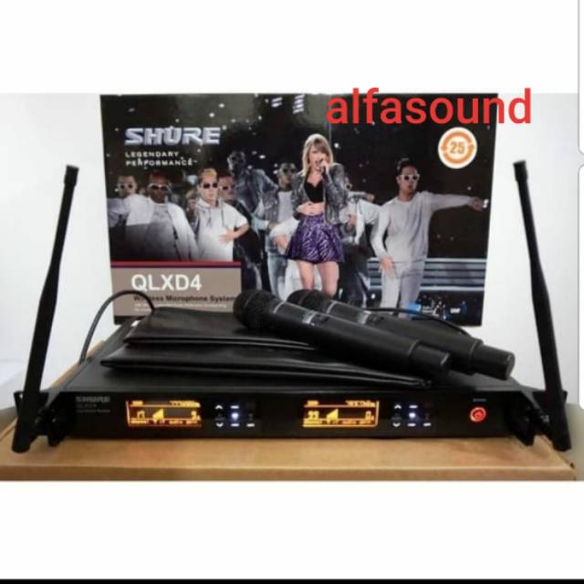 MIC SHURE QLXD4 MICROPHONE WIRELESS SHURE QLXD 4 MULTI CHANNEL HANDEL