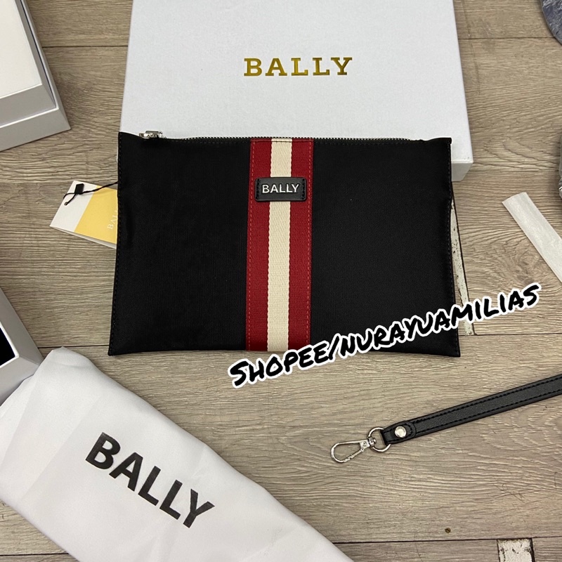 Clutch Bally import free box premium Quality clutch pria wanita import