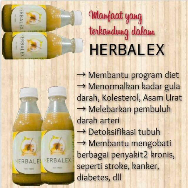 

HERBALEX - HERBAL JUICE Bawang putih tunggal, jahe merah, madu, lemon, cuka apel