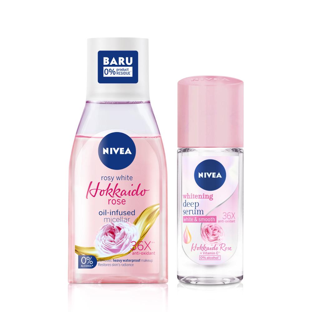 micellar water nivea hokkaido rose