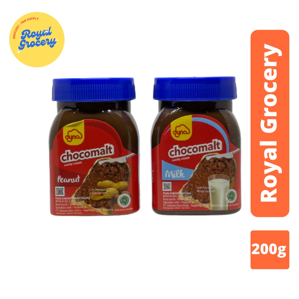 Selai Coklat Crunchy Dyna Chocomalt 200g
