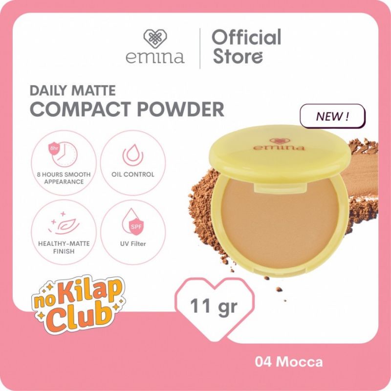 EMINAa DAILY MATTE COMPACT POWDER// bedak padat emina