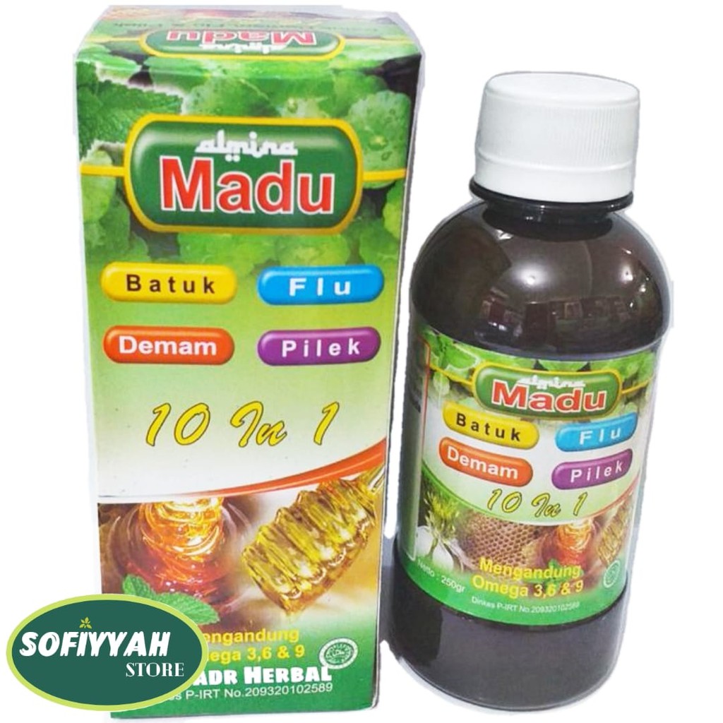 

Madu Batuk Flu Asma Almina Al Mina 10 in 1 250 gr