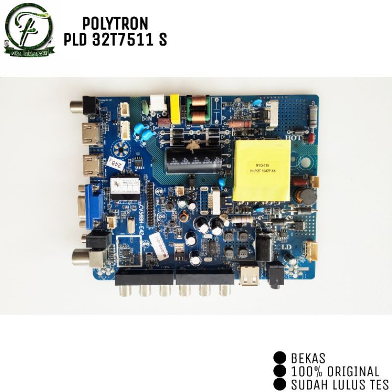 MB MAINBOARD MOTHERBOARD MESIN TV LED POLYTRON PLD32T7511S PLD 32T7511S PLD 32T7511 S