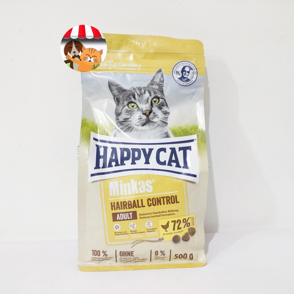 Happy Cat Minkas Hairball Control 500gr - Makanan Kucing