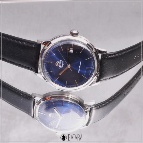 JAM TANGAN ORIENT FAC0000DD Bambino V3 Classic Mechanical Dark Blue