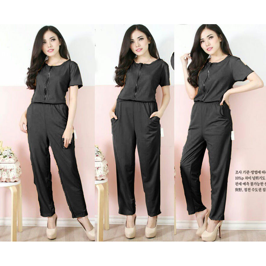 Baju Jumsuit Wanita Della Casual