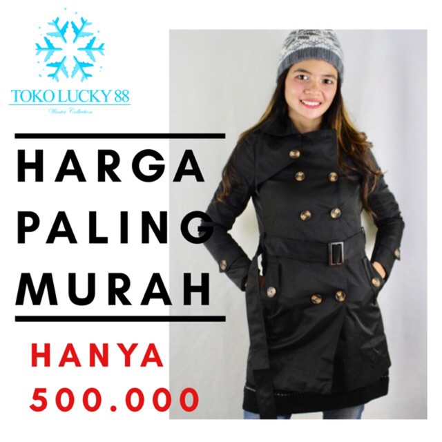 IMPORT Coat Trench Jaket Musim Dingin