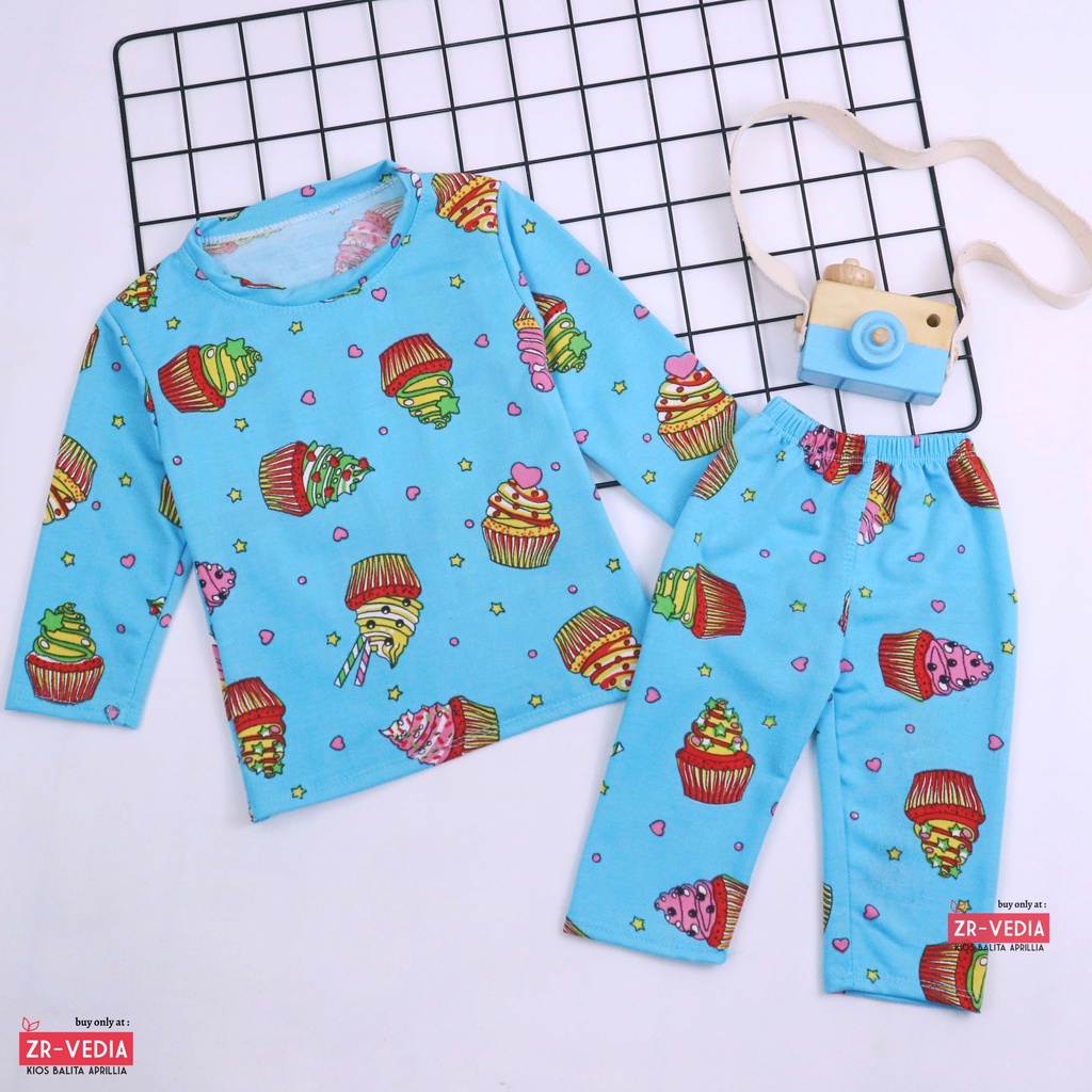 Pajamas Sunday uk Bayi 6-18 Bulan / Baju Tidur Anak Perempuan IMPORT Piyama Branded Karakter Setelan