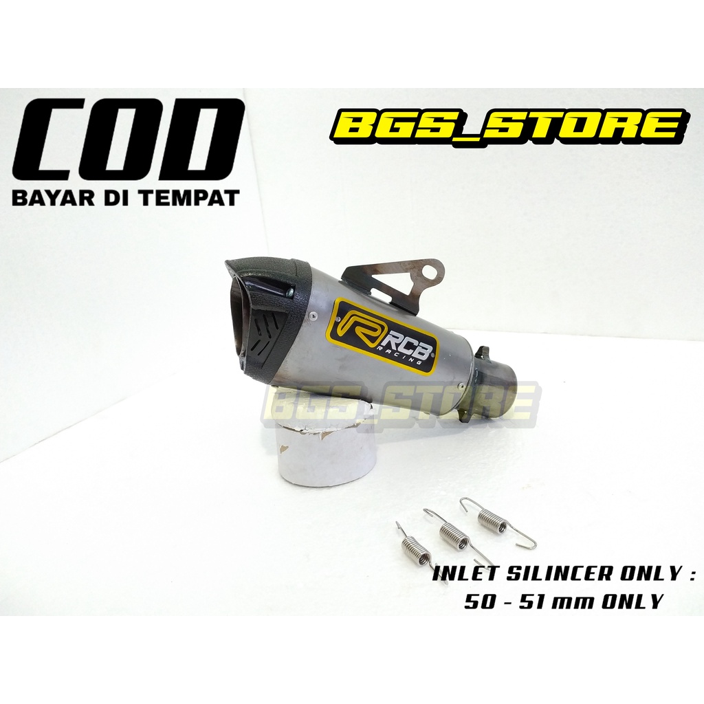 Silincer Knalpot RCB INLET 50mm pnp only
