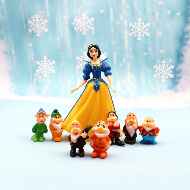 8pcs Snow White and the Seven Dwarfs Figures 8pcs/Set Miniatures Kids Fans Gift Toys