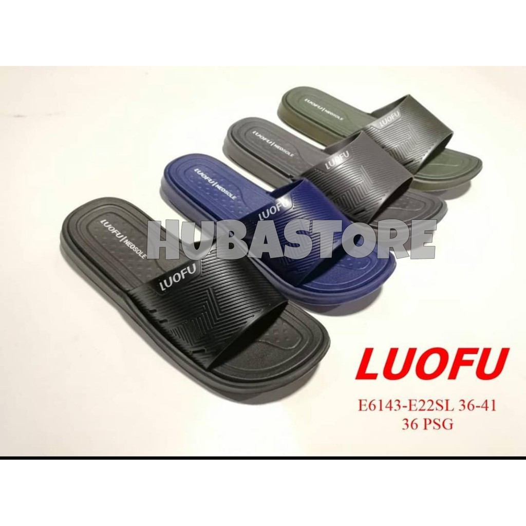 SANDAL KOKOP WANITA POLOS ORIGINAL LUOFU E6143-E22SL