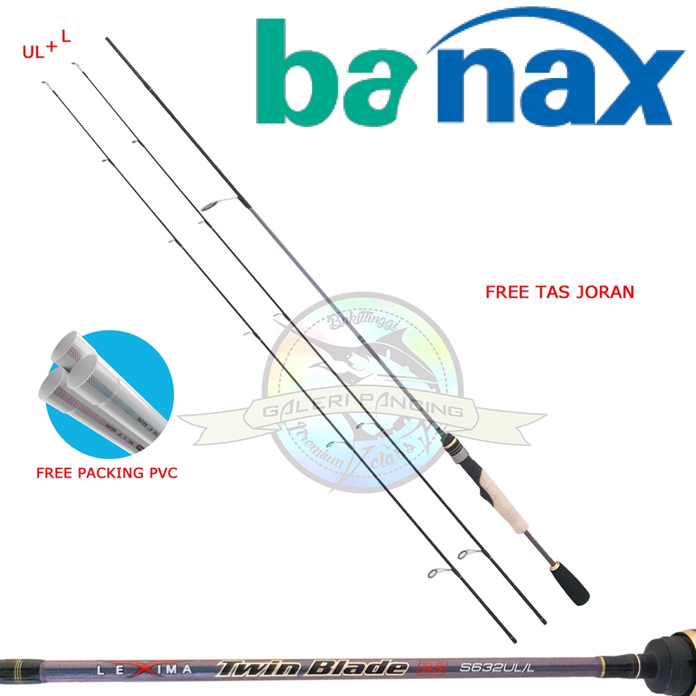 Joran Pancing Banax Lexima Twin Blade S632 UL/L 191cm - 2 Top Section