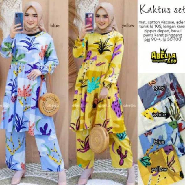 Setelan katun rayon