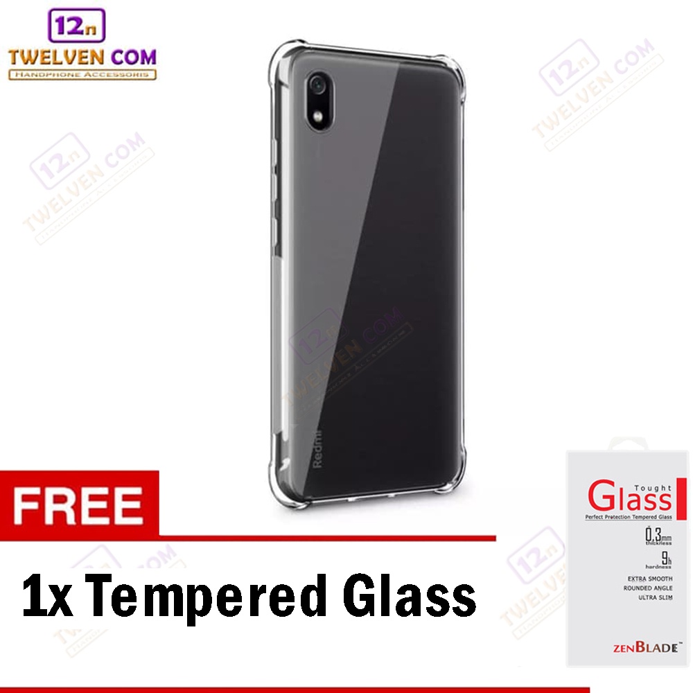 [FLASH SALE] Case Anti Crack Anti Shock Softcase Xiaomi Redmi 7a - Free Tempered Glass