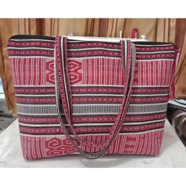 Tas tenun handmade asli ntt totebag tenunan