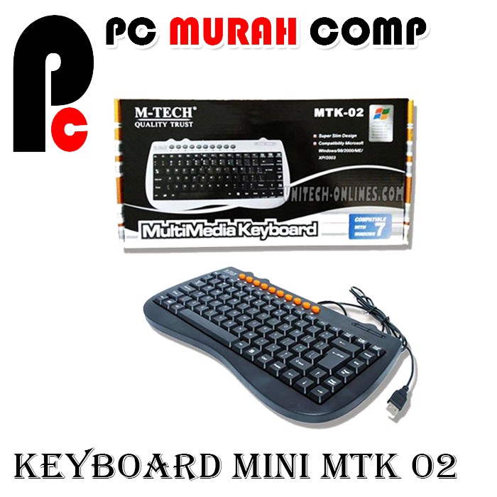 M-Tech Keyboard Usb Mini Multimedia Mtk-02