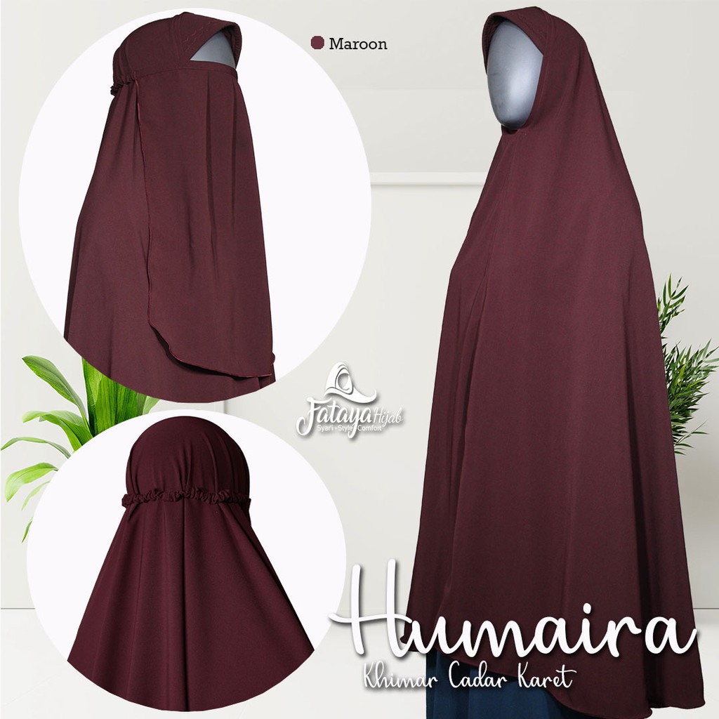 Khimar Jilbab Humaira Cadar Karet Fataya Hijab
