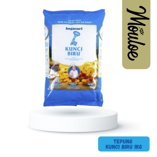 

TEPUNG TERIGU KUNCI BIRU BOGASARI PREMIUM 1KG | Mouloemart | tepung terigu protein rendah