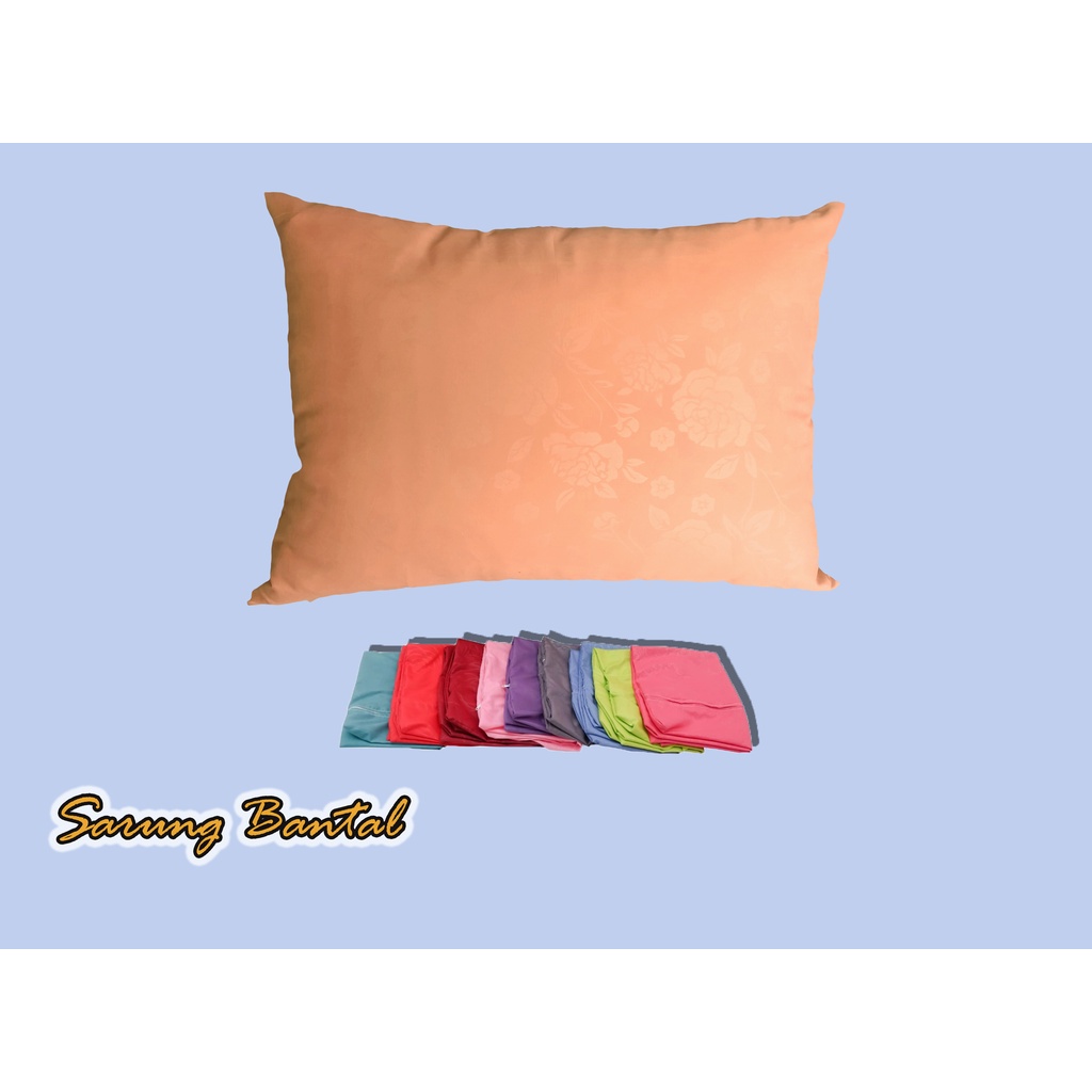 Sarung Bantal Polos Resleting Premium bahan lembut/ Sarung bantal katun