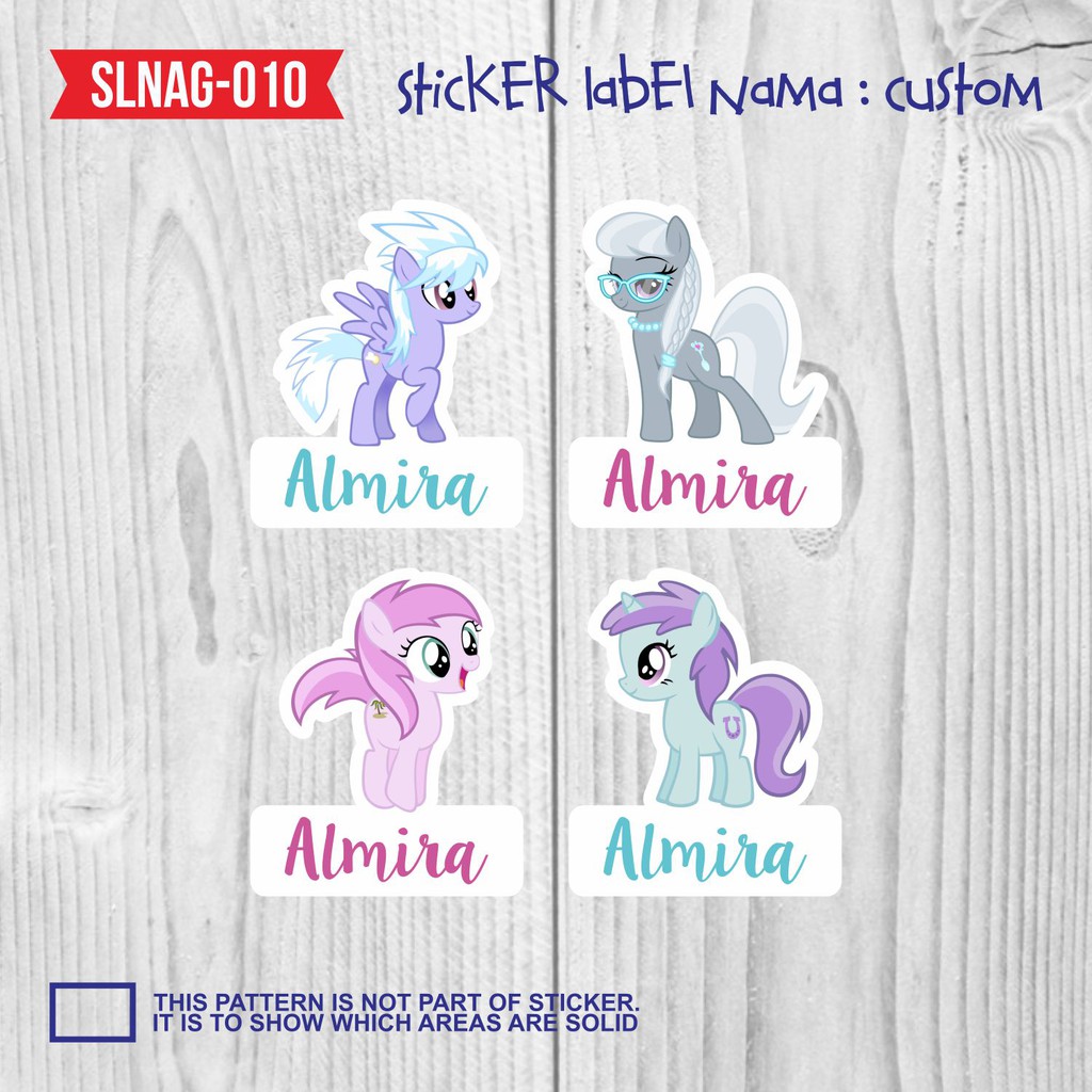 Sticker Stiker Label Nama Gadis Muslim Berjilbab Lucu Shopee