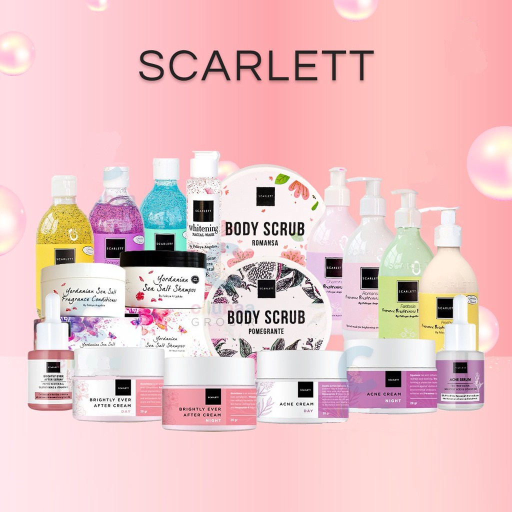POKY - Scarlett Whitening Series Paket Lengkap Scarlet By Felicya Angelista 1