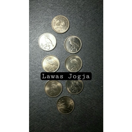 Uang koin 25 rupiah th 1971